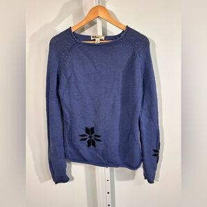 Hong Kong wool Neve Designs 100% Wool Snowflake Knit Sweater –(Vintage)
